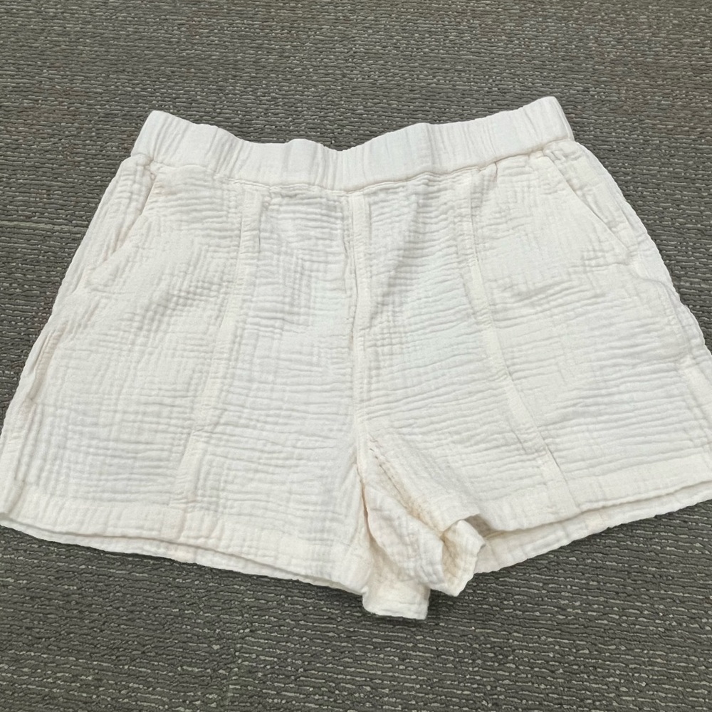 Madewell Women's White Casual Relaxed Shorts Size Large
